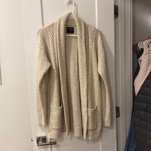 Soft cream knit cardigan